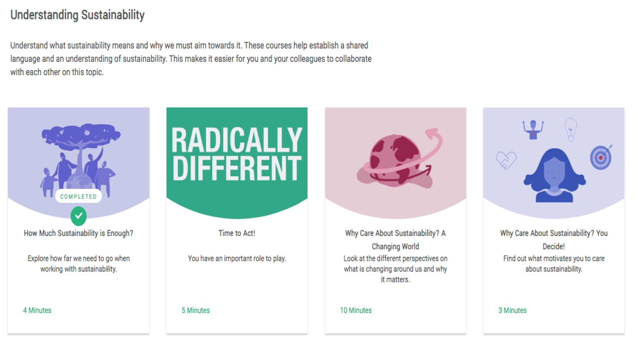 Sustain Online Dashboard