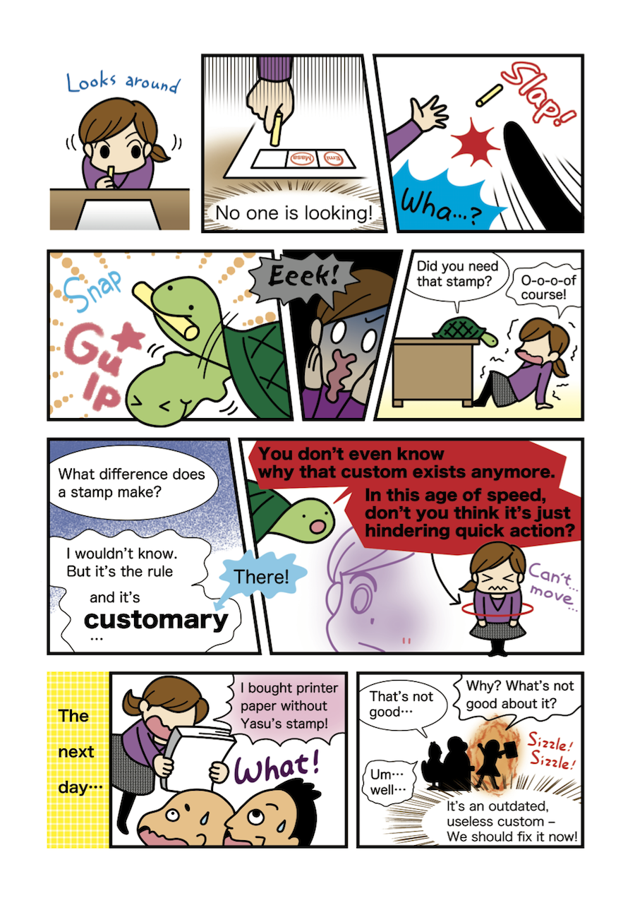 Innovative Sayaka: Do we really need old customs?